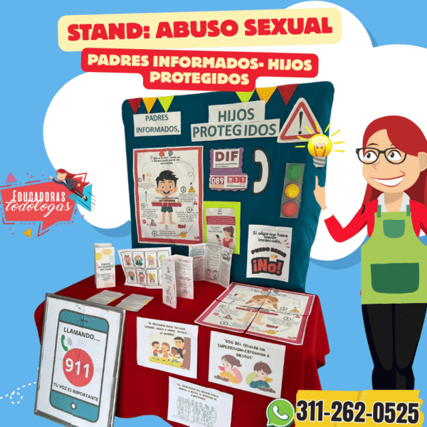 Paquete digital para la prevención de abuso sexual infantil– Padres Informados, Hijos Protegidos-Stand